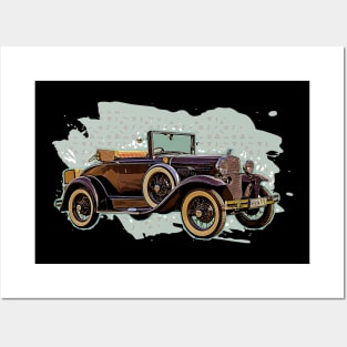 Antique Auto 01 Posters and Art